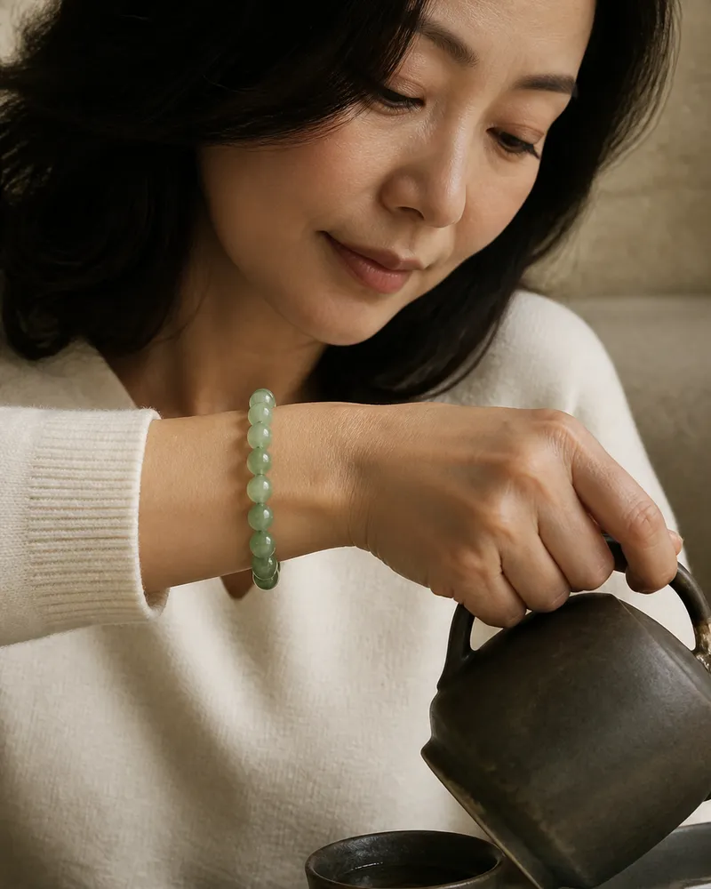 Green Jade Calm Bracelet product view