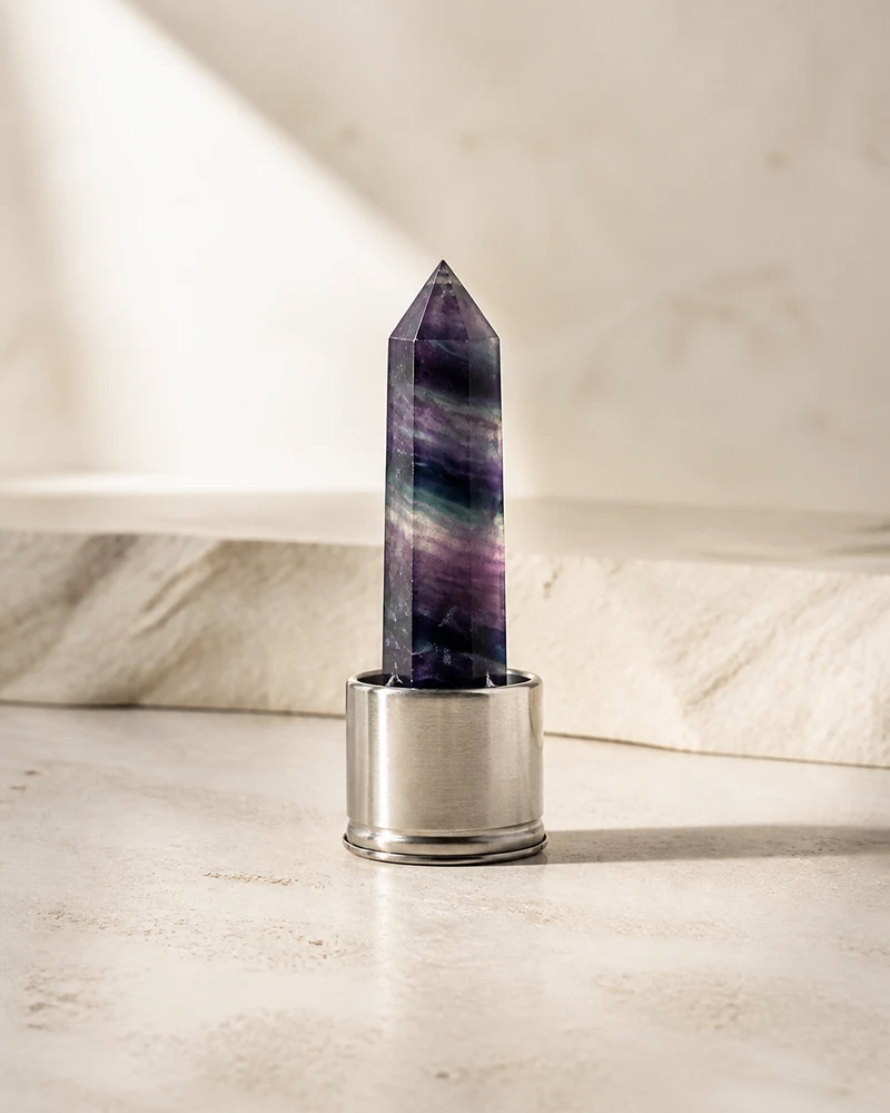 Rainbow Fluorite Focus Desk Tower product view